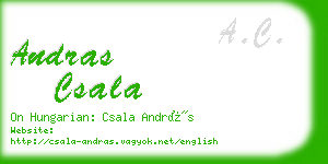 andras csala business card